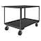 Zoro Select Utility Cart with Lipped & Flush Metal Shelves, Steel, 3,000 lb Load Capacity, 2 Shelves, 52 in L RSC-304836-2-3K-TLD-95 - alternate 1
