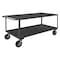 Zoro Select Utility Cart with Lipped & Flush Metal Shelves, Steel, 3,000 lb Load Capacity, 2 Shelves, 36 in H RSC-306036-2-3K-TLD-95 - alternate 1