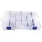 Flambeau Adjustable Compartment Box, 4 to 24 Compartments, 10-5/8 in L x 6-5/8 in W x 1-3/4 in H, Clear 4007 - alternate 1