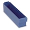 Quantum Storage Systems Drawer Storage Bin, High Impact Polystyrene, Blue, 4 5/8 in H, 3 3/4 in W, 17 5/8 in L QED604BL - alternate 1
