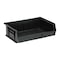 Quantum Storage Systems Hang & Stack Storage Bin, Polypropylene/Polyethylene, Black, 5 in H, 16 1/2 in W, 10 7/8 in L QUS245BR - alternate 1