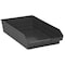 Quantum Storage Systems Shelf Storage Bin, Polypropylene/Polyethylene, Black, 4 in H, 11 1/8 in W, 17 7/8 in L QSB110Bk - alternate 2