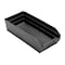 Quantum Storage Systems Shelf Storage Bin, Polypropylene/Polyethylene, Black, 4 in H, 8 3/8 in W, 17 7/8 in L QSB108BR - alternate 1