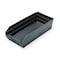 Quantum Storage Systems Shelf Storage Bin, Polypropylene/Polyethylene, Black, 4 in H, 8 3/8 in W, 17 7/8 in L QSB108BR - alternate 2
