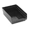 Quantum Storage Systems Shelf Storage Bin, Polypropylene/Polyethylene, Black, 4 in H, 11 5/8 in W, 10 1/4 in L QSB107BR - alternate 1
