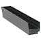 Quantum Storage Systems Shelf Storage Bin, Polypropylene/Polyethylene, Black, 4 in H, 4 1/8 in W, 23 5/8 in L QSB105BR - alternate 2