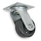 Zoro Select Swivel Plate Caster, Rubber, 5 in., 400 lb. 1NWJ4 - alternate 1
