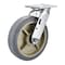 Zoro Select Swivel Plate Caster, Rubber, 8 in., 675 lb. P21S-PRP080R-14-EL - alternate 1