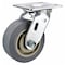 Zoro Select Swivel Plate Caster, Rubber, 4 in., 350 lb. P21S-PRP040R-14-AS - alternate 1