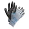 Showa Coated Gloves, Natural Rubber Latex, Textured, Palm, 4 Abrasion Level, Gray, M (8) 1 PR 330M-08 - alternate 3