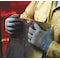 Showa Coated Gloves, Natural Rubber Latex, Textured, Palm, 4 Abrasion Level, Gray, M (8) 1 PR 330M-08 - alternate 5