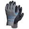 Showa Coated Gloves, Natural Rubber Latex, Textured, Palm, 4 Abrasion Level, Gray, M (8) 1 PR 330M-08 - alternate 1