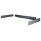 Tennsco Side and Back Rail Kit, 72Wx36Dx3 H, Gray SB-3672 - alternate 4