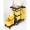 Rubbermaid Commercial Microfiber Janitor Cart, Black, Plstc/Alum FG9T7300BLA - alternate 2