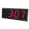 Pyramid 11-7/16" Digital Master Wall Clock, Black 41357G - alternate 2