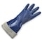 Showa NSK24 Chemical Resistant Gloves, Nitrile, 14 in L, 15 mil, Blue, 9, 1 PR NSK24-09 - alternate 2