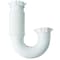 Zoro Select 1-1/4" or 1-1/2 Dia, Polypropylene, White/Plastic, Repair Lavatory/Kitchen Flexible, J-Bend 1PPC3 - alternate 1