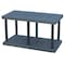 Structural Plastics Freestanding Plastic Shelving, Open Style, 24 in D, 48 in W, 27 in H, 2 Shelves, Black S4824B - alternate 1