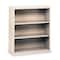 Tennsco 3-Shelf Stationary Bookcase, 40"x34-1/2" Light Gray B-42LG - alternate 1