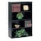 Tennsco 4-Shelf Stationary Bookcase, 52"x34-1/2" Black B-53BK - alternate 3