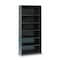 Tennsco 6-Shelf Stationary Bookcase, 78"x34-1/2" Black B-78BK - alternate 1