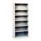 Tennsco 6-Shelf Stationary Bookcase, 78"x34-1/2" Light Gray B-78LG - alternate 4