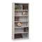 Tennsco 6-Shelf Stationary Bookcase, 78"x34-1/2" Light Gray B-78LG - alternate 2