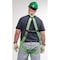 Miller Duraflex Python(R) Full Body Harness, L/XL, 400 lb., Mating Chest/ Mating Leg Straps, Back D-Ring P950/UGN - alternate 2