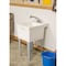 Mustee Utility Sink, 34 in H x 20 in W x 24 in L, Floor Mount, 1-1/2 in Drain Opening, Polypropylene, White 19CF - alternate 2