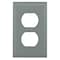 Hubbell Wiring Device-Kellems Single Receptacle Cover, Gray HBL3043BEGY - alternate 1