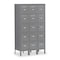 Tennsco Box Locker, 36 in W, 15 in D, 66 in H, (3) Wide, (5) Tier, Gray BS5-121512-3MG - alternate 1