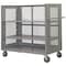 Zoro Select 14 ga. Steel 3 Sided Mesh Stock Cart 2000 lb. Capacity, 78-1/2"L x 36-3/8"W x 56-7/16"H 3ST-EX3672-1AS-95 - alternate 2