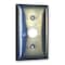 Hubbell Wiring Device-Kellems Security Opening Wall Plates, Number of Gangs: 1 Stainless Steel, Brushed Finish, Silver SS12RKL - alternate 1