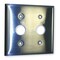 Hubbell Wiring Device-Kellems Barrel Key Wall Plates and Box Cover, Number of Gangs: 2 Stainless Steel, Brushed Finish, Silver SS22RKL - alternate 1