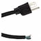 Zoro Select Power Cord, 5-15P, SJO, 6 ft., Blk, 15A, 14/3 E3607 - alternate 2