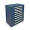 Vidmar Modular 9 Drawer Cabinet, 59 in x 45 in, Steel, Blue RP3546ALDB - alternate 1