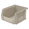 Akro-Mils Hang & Stack Storage Bin, Plastic, Stone, 3 in H, 4 1/8 in W, 5 3/8 in L 30210STONE - alternate 1