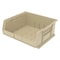 Akro-Mils Hang & Stack Storage Bin, Plastic, Beige, 7 in H, 16 1/2 in W, 14 3/4 in L 30250STONE - alternate 1