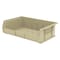 Akro-Mils Hang & Stack Storage Bin, Plastic, Beige, 5 in H, 16 1/2 in W, 10 7/8 in L 30255STONE - alternate 1