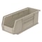 Akro-Mils Hang & Stack Storage Bin, Plastic, Beige, 4 in H, 4 1/8 in W, 10 7/8 in L 30224STONE - alternate 1