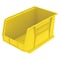 Akro-Mils Hang & Stack Storage Bin, Plastic, Yellow, 10 in H, 11 in W, 18 in L 30260YELLO - alternate 1