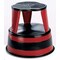Cramer Round Office Stool, 2 Steps, 350 lb Load Capacity, 14 1/2 in Overall Height, Steel, Silvertone 1001-01 - alternate 3