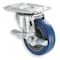 Zoro Select Swivel Plate Caster, Poly, 3 in, 125 lb, Blu 1UHN6 - alternate 1