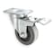 Zoro Select Swivel Plate Caster, Rubbr, 3 in., 200 lb, C 1UHX3 - alternate 1