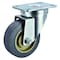 Zoro Select Swivel Plate Caster, Rubber, 3-1/2 in, 250 lb, Gry P12S-PRP035B-12 - alternate 1