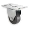 Zoro Select Rigid Plate Caster, Rubber, 3 in., 125 lb. 1UKR6 - alternate 1