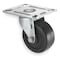 Zoro Select Swivel NSF-Listed Plate Castr, Rubbr, 3 in, 210 lb, Blk 1UKU3 - alternate 1