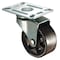 Zoro Select Swivel Plate Caster, Cast Iron, 3 in, 250 lb, Gry 1UKW8 - alternate 1