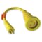 Hubbell Wiring Device-Kellems Power Strip, Marine, Molded, Straight, L5-30R, 5-15P, 2 ft., Yellow HBL61CM22 - alternate 1
