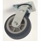 Zoro Select Swivel Plate Caster, Therm Rubber, 5 in., 400 lb 1ULJ2 - alternate 1